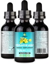 Undelio的草药Mullein叶片提取法 - 用于呼吸、肺、睡眠和消化支持的有机和无酒精叮当 - 非GMO, Vegan - 2 f. Oz for Immune Health and Lung Detox