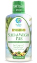 Sleep-A-Weigh Plus 液态睡眠 多米内尔 自然睡眠 压力和体重损失援助 | w/Collagen, L-Carnitine, L-Lysine, Tonalin CLA, Apple 苹果苹果苹果醋, 5-HTP,维生素 | 非GMO & 32 Service