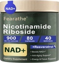 利波索马尔·尼科蒂纳米德·里博赛德-NAD+ 补充Resveratrol和Quercetin -- -- NAD Nicotinamide Riboside Resveratrol 900mg,用于抗衰老、能源、焦点 -- -- 80卡普勒,40天供应