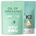 Oregano Capsules & Vitamin D3 1000 iu + K2(MK-7) 200 mcg, 300 椰油软胶