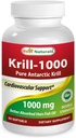 Best Naturals Krill Oil Soft Gel, 1 000 mg, 60 计数