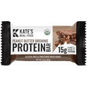 凯特真正的食品有机蛋白棒(Peanut Butter Brownie, 2.2 oz, pack of 12) – 植物基蛋白棒(Plant) – Gluten Free, Soy Free, 非转基因生物, 整粒谷物, 以及全部天然