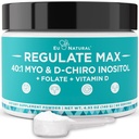 管理MAX Myo-Inositol和D-Chiro Inositol 配给维生素D和Folate PCOS营养支持、荷尔蒙平衡和生育支持、不受欢迎的60种服务的妇女补充粉