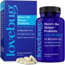 LOVBUG 妇女饮食健康和免疫支持的先天性药物和补充性药物 -- -- 10亿CFU Probioins Gut 健康、气体、便秘和布洛廷,60厘米