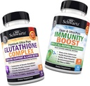 Glutathione Complex with Milk Thetle Extract,维生素C & Quercetin + 17-in-1 豁免助推品,配有 长老莓,维生素C, Echinacea & Zinc - 促生与免疫支持