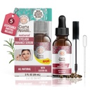 GuruNanda天然铸油器油眼用Rosemary Oil加固血清-Brush applicationator & 5 Pipettes, 帮助眉毛和胡子的自然毛发生长, 2 Fl Oz