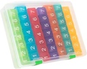 e-Pill 7 Times a Dayx7 Day Clear Weekly Pill 组织者、维生素和药品药盒(彩虹)