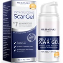 100% Silicone Scar Gel Scar Cream - Survical Scar Gel 高级 Scar Gel 手术刀疤, C- 剖面,伸展标记, Acne, 伤害, 烧伤, Keloids, 旧和新刀疤 1.06oz(30g) (最大强度 100% Silicone)