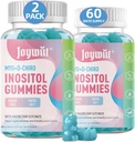 不含糖的Inositol Gummys, Inositol Chewable Supplement for Women, 40:1 含甘化镁的Myo-Inositol和D-Chiro Inositol比率,常规循环和荷尔蒙平衡生育率支持,120CT