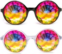 GloFX Kaleidoscope 眼镜 轻量级水晶 EDM 节日 Diffraction | 2 Pack of Rave