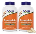 现在Bromelain 500 mg, 200 Veg Capsules (Pack of 2) 补编 - 非GMO, Vegan 500 mg Caps