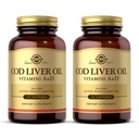 Solgar Cod Liver Oil - 100 Softgels - 提供维生素A & D - 非GMO, Gluten Free - 100 services