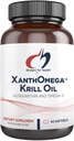 健康XanthOmega-Krill Oil 配有12mg Astaxanthin-抗氧化剂,磷脂+EPA/DHA Omega 3-心血管,皮肤+眼部健康补充剂(120软胶)