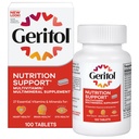 Geritol,多维生素补充剂,含有B-维生素、抗氧化剂、维生素C、E-D和铁、26种基本维生素和矿物、无葡萄糖、非GMO、无人工甜剂、100片