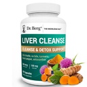 Berg Liver Cleanse Detox Capsules w/ 独家混合牛奶 硝酸盐、Ox Bile & Folate - Liver 补充剂包括Turmeric, Black Pepper & Choline - 60 Capsules
