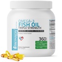 Bronson Omega 3 鱼油三重强度 2720 mg, 高EPA 1250 mg DHA 488 mg, 非GMO重金属试验,360软胶