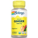 SOLARAY 有机姜 1080 mg - 有机姜补充剂 - Relieves Nausea和呕吐与运动疾病有关,支持联合健康 - Vegan,Non Drowsy,60天保障,50天服务