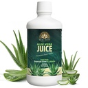 有机Aloe Vera Juice,自1972年起由加州Grown、Farm Fresh Aloe100%认证的有机体手工制作 内部用作营养补充或专题,32floz