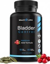 Bladder控制补充 - 超活性Bladder控制药丸 - Putent blend of Pumkin种子油, Cranberry 提取和维生素 D3 - 女性和男性的尿道切除感染治疗 - 60Ct