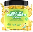 Creatine Monohydrate Gummys for Men & Women, 120 CT Chewable Creatine Gummys for Muscle Support, Energy Boost, 5.6g of Creatine Monohydrate per service - 免糖, Vegan (莱蒙火焰)