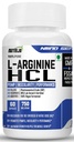 L-Arginine HCL Capsules - L-Arginine 最高生物利用率形式 最大强度,氮氧化物前体(120个Capsules)