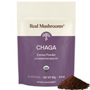 真正的蘑菇 Chaga 蘑菇 粉末 – 有机查加 摘自果实体 – 用于日常健康与能源支持 – Vegan, Non-GMO, 60 Services 蘑菇 Supplement