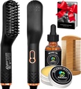 Beard Straightener w/Beard Oil & Balm & Guide E-Book, 1 毛发Traightener Brush 胡子Traighting Comb, 独家库存 Stuffers 礼物给男子Him Dad 丈夫的生日礼物 圣诞礼物中升级了 3