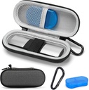 KardiaMobile 1L 6L个人EKG监视器案、AliveCor Kardia心脏监视器的硬行旅行记录 EKG/ECG案、携带药盒的便携式心脏率监视器袋存储器案和武警剪辑器案