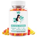 VITA GLOBE 产前鱼油 食用甘油 食用甘油-女性多维生素促进健康生长和脑发育 维生素A, D E, B6, Folate and Biotin, 60 Counter