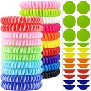 蚊虫 Repellent Bracelets 20 Pack, 个人包装 蚊虫 Repellent 乐队, 配有 60 Pcs 蚊虫 Repellent 粘贴补丁, DEET 成人免费昆虫 Repellent Wristbands