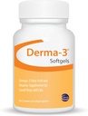 Ceva Derma-3 Softgels, Omega-3 小狗+猫的脂肪酸和维生素补充(60个计数)