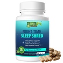 体重损失 睡眠援助 夜间时间 Shred Fast Fat Burner, Melatonin L-theanine Cla Ashwagandha Valerian root 5HTP 药丸, Appetite 抑制性代谢药 男男性行为者,60 Capsule