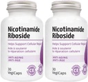 Nicotinamide Riboside - 300mg Nicotinamide Riboside (NR) / 服务, 400mg Coenzyme Q10 Ubiquinone, 30 Vegi Caps 每瓶(60盖-包2)