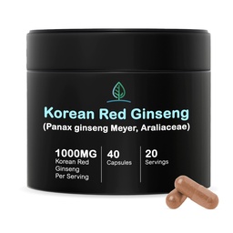 (原始内容存档于2018-09-29). Holistic Bin Korean Red Ginseng Capsules Pure Panax Ginseng Supplement QQ Vegan, Gluten Free, no GMO, no Fillers QQ Rich in Ginsenosides (40 Capsules).