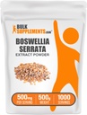 Bulk Assupports.com Boswellia Serrata 抽取粉末 - Boswellia 补编,来自Frankincense Resin - Vegan & Gluten Free,每架500毫克,500g(1.1磅)(包1)