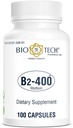 B2-400,100 Capsules – 全自然补充 – 支持清晰度和生产率 – 不奶,鱼,格鲁滕,花生,壳鱼,GMOS, & Soy – 不人工颜色