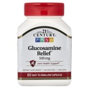 21世纪 Glucosamine Relief, 500 mg, 60 Easy to Swallow Capsules (英语).
