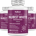 NuBest White - 支持具有Glutathione,Milk Thetle Extract,L-Cysteine,珍贵草药和维生素的美丽和拉迪安特皮肤(3包)