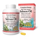 由自然因素完成 Omega, 野生阿拉斯加沙门油, 支持心脏和脑健康与Omega-3 DHA和EPA, 180软胶(180种服务)