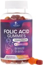 女性的叶酸乳胶 785 mcg,母亲和婴儿的产前基本维生素,Vegan Folic Supplement Gummy,每日维生素B9 孕前的超强Flate - 120 Gummys