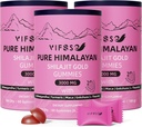 Shilajit Gummys,3000 Mg Shilajit Pure Himalayan Organical with Ashwagandha, Turmeric Sugar-Free Gummys for Menage, Shilajit补编,非GMO Nature Shilajit for Energy,180 Gummys
