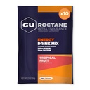 GU 能源 Roctane 超耐力能量饮料混合,Vegan,Gluten-Free,Kosher,35mg of Cafeine,以及乳品-免费n-the-Go能源用于任何工作,10个单服务包,热带水果
