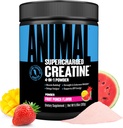 动物超充电Creatine Powder - Flavored Creatine Monohydrate 增量与Betaine Anhydrous, 紫色Force & Senactiv, 强力,耐力, 肌肉对男女的恢复-果汁, 300g