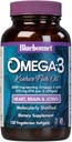 Bluebonnet 营养 Omega-3 科舍尔鱼油 天然的Triglyceride Form, Gluten - Free, 乳品无染, 科舍尔认证,非GMO, 3 党试,分子蒸馏, 120 蔬菜软胶, 60 服务