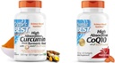 博士最佳DRB-00107 高吸收曲霉素,来自Turmeric Root,配有 C3 复合素和 BioPerine 500mg 和高吸收CoQ10,配有 BioPerine, Gluten Free,天然发酵,心脏健康