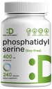 Phosphatidylserine Supplement, 400mg service, 240 capsules – Soy Free Sunflower Lecithin source 互联网档案馆的存檔,存档日期2013-12-22.