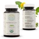 HerbEra Dandelion Leaf USDA 有机60 Capsules → 天然草药补充 + 认证的有机蔬菜 Capsules 和有机丹德利翁(Taraxacum Officinale) 干叶(60 Capsules)