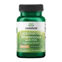 Swanson Lactobacillus Rhamnosus 配FOS - 5亿 CPU - 配Fructooligosaccharides的消化性健康支持 - 胃肠健康支持* - Vegan - 60 Vegie Caps