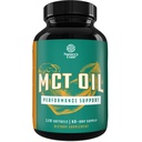 C8 MCT 油软胶 - 中链Triglycerids MCT 椰油补充剂 Caprylic/Capric Triglycerides用于身体雕塑,增强能和Stamina - Keto 增重补充剂 - 120 Ct